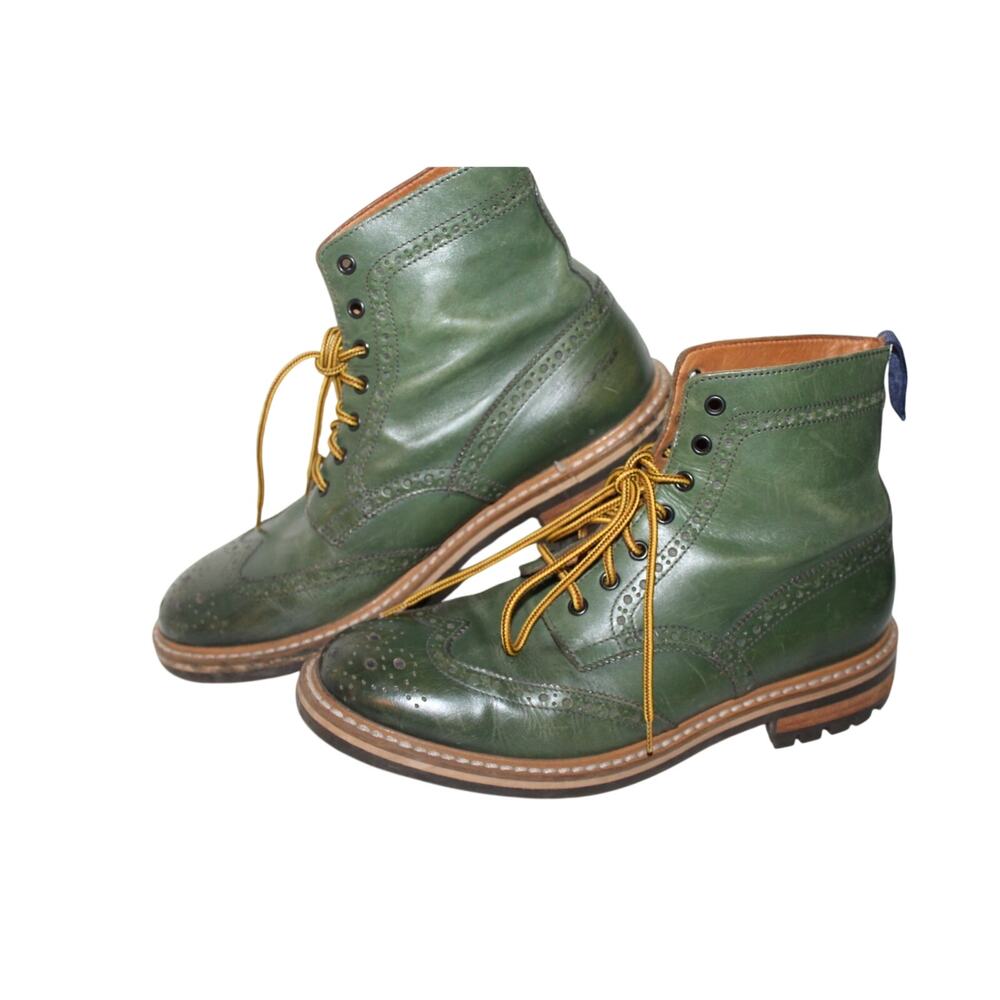 Mr. B's Gentleman Boutique by Aldo Boots, #10263, Green, LEA, Men's 8.5 EU 42